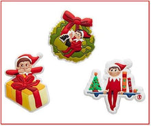 Load image into Gallery viewer, Christmas Elf Tradition Jibbitz™ will fit in Clog type shoes with holes Shoe Charms 3-Pack Retired
