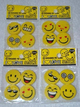 Load image into Gallery viewer, Emoji Expressions I Love Smiles Mini Erasers 4pcs/pack (Random Design)
