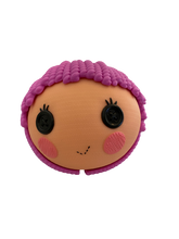 Load image into Gallery viewer, MGA Lalaloopsy Fushia Curly Twist Hair Button Eyes 10&quot; Doll Toy by MGA Head #2 (Pre-owned)
