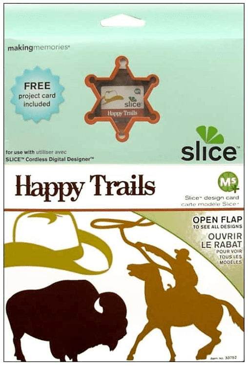 Making Memories Slice Design Card Ms Plus Machine, Happy Trails NEW