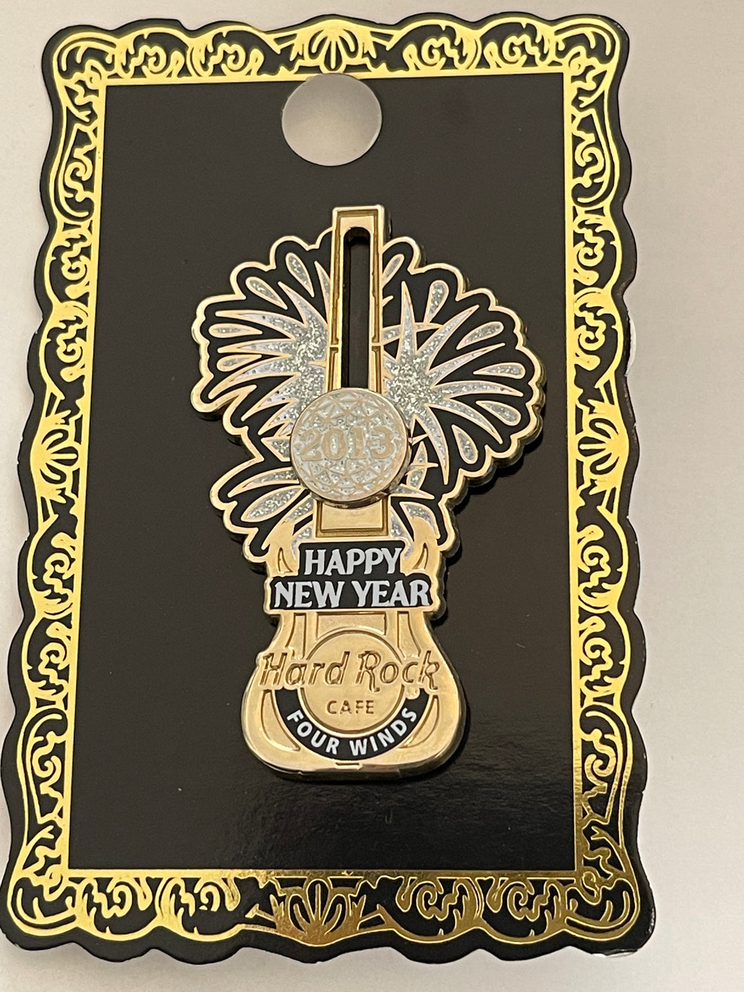 Hard Rock Cafe Happy New Year 2013 Four Winds Michigan Collector Pin