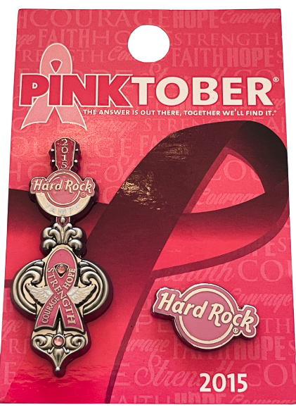 Hard Rock Cafe 2015 Pinktober Breast Cancer Awareness Pin Tampa, Florida