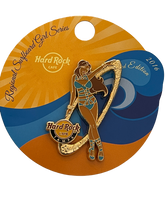 Load image into Gallery viewer, Hard Rock Cafe 2016 Regional Surfboard Girl Series #16 Ltd Ed. Pin
