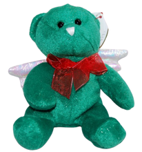Load image into Gallery viewer, Ty Beanie Baby Hark Green Angel Teddy Bear Angel Wing Holiday
