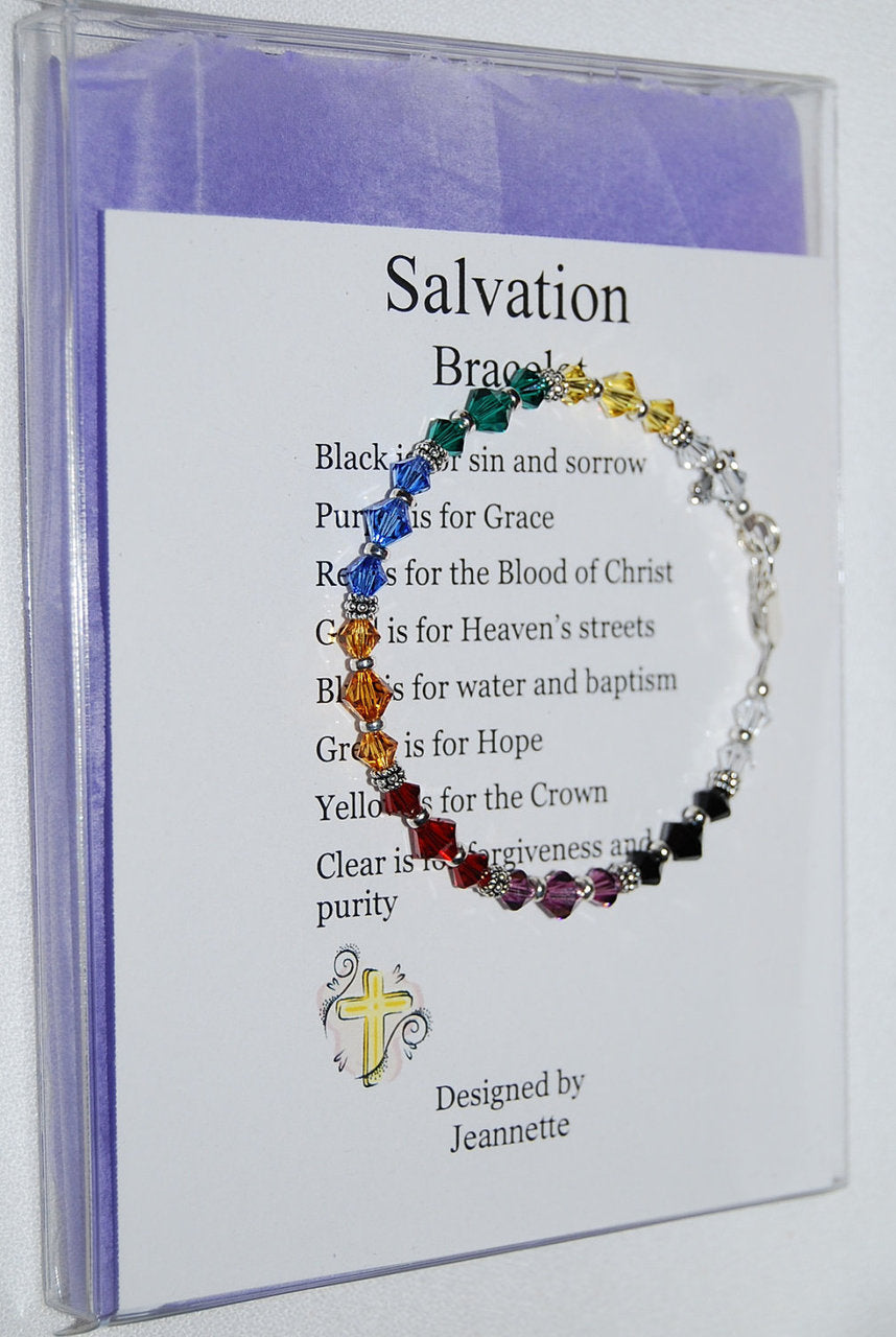 Salvation Bracelet with Swarovski Crystals Pattern II