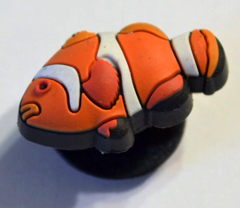 2006-07 Orange Clown Fish Sealife Jibbitz Kids Shoe Charms Accessory Fishing