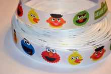 Load image into Gallery viewer, Sesame FaceCartoon Inspired 7/8&quot; Ribbon 3 yards
