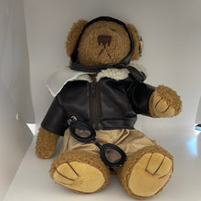 Load image into Gallery viewer, Bearland Air Venture Oshkosh 2002 Pilot Aviator 17&quot; Jointed Plush bear (Pre-owned)
