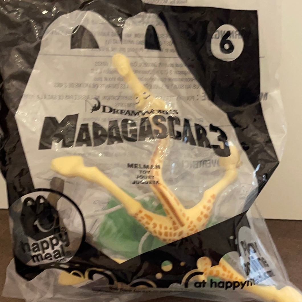McDonald's Dreamworks Happy Meal 2012 Madagascar 3 Melman Toy #6