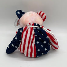 Load image into Gallery viewer, Ty Beanie Babies Spangle The USA Bear Pink Face Teddy Bear (Retired)
