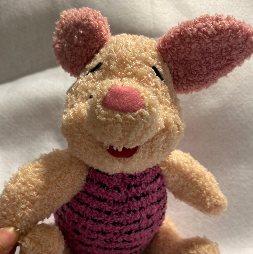 Mattel 1998 Disney Pink Piglet Terry Cloth Singing Toy 11