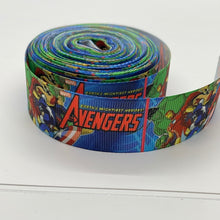 Load image into Gallery viewer, Superhero Blue Cartoon Inspired 1&quot; Ribbon 3 yards
