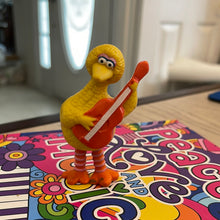 Load image into Gallery viewer, 1982 Tara Toy Sesame Street Big Bird 3.0&quot;Pvc Figure - Big Bird Rockin Guitar (Pre-owned)
