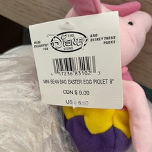 Load image into Gallery viewer, Disney Store Pink Piglet Dressed As Colorful Easter Egg Plush Toy 8&quot;
