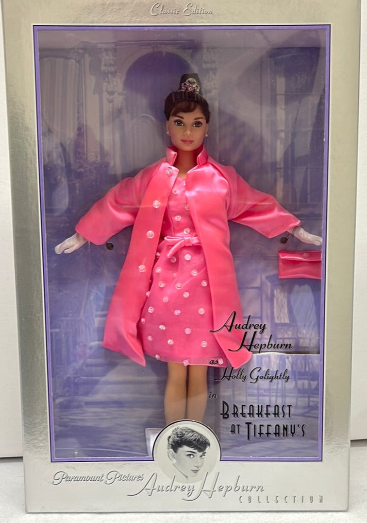 Mattel 1998 Audrey Hepburn In Breakfast At Tiffany's Pink Princess Fashion Doll #20665