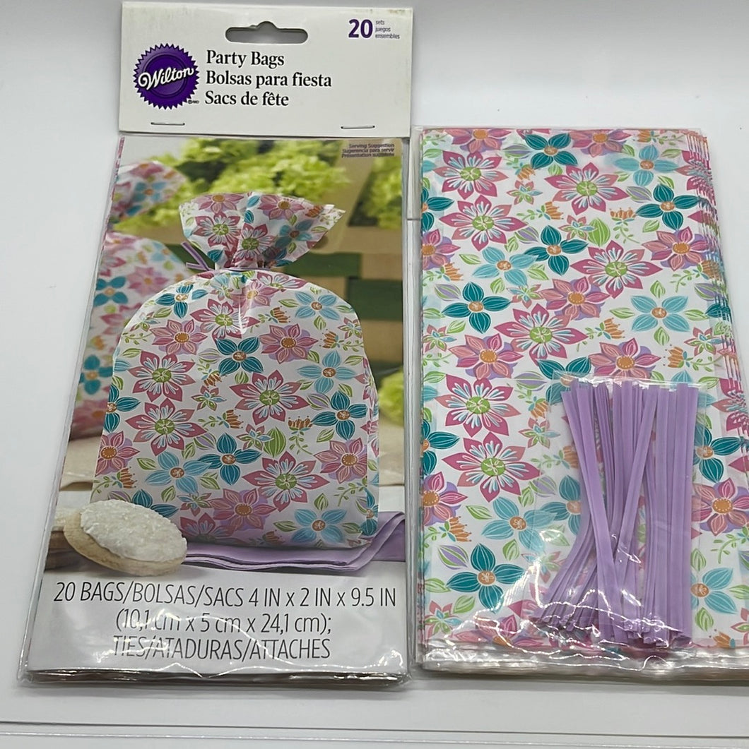 Wilton Spring Floral Treat Goodies Party Bags 20ct