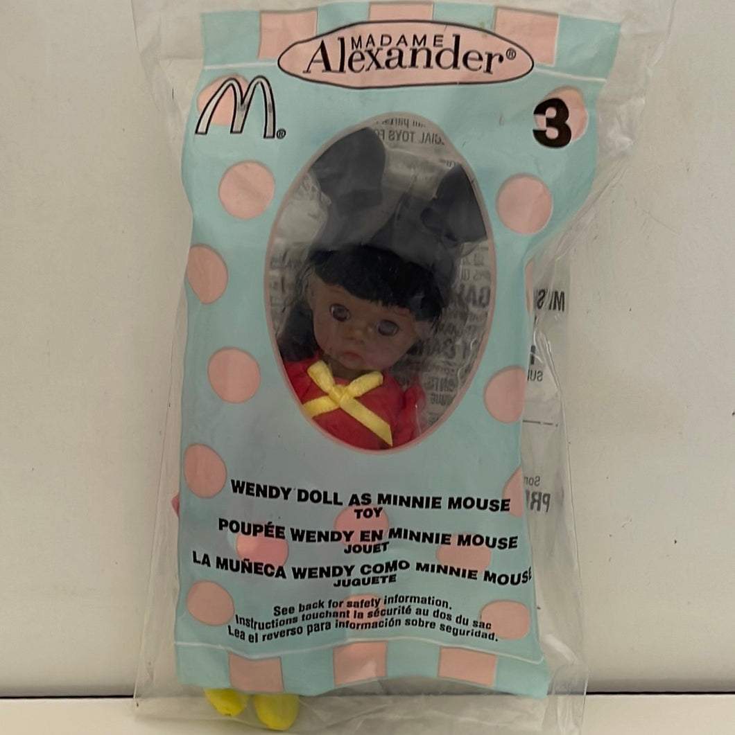 McDonald's 2004 Madame Alexander Wendy as Minnie Mouse AA Doll