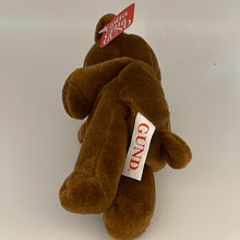 Load image into Gallery viewer, Gotta Getta Gund Half Pint Brown Teddy Bear Red Bow Bean Bag Bear #9048 (Pre-owned)
