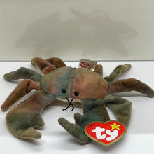 Load image into Gallery viewer, McDonald&#39;s 1999 Ty Teenie Beanie Claude the Crab Toy #9 (error on Tag)
