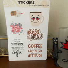 Load image into Gallery viewer, Matte Stickers Sheet - Coffee Lovers - 001
