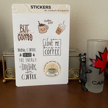 Load image into Gallery viewer, Matte Stickers Sheet - Coffee Lovers - 002
