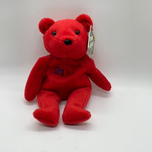 Load image into Gallery viewer, Salvino 1998 MLB Bammers - Sammy Sosa #21 Red Teddy Bear(pre-owned)
