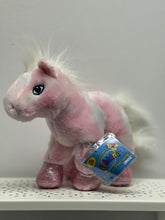 Load image into Gallery viewer, Webkinz Pink Pony Horse Metallic Feet HM117 Plush Toy with code
