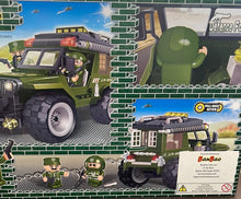 Load image into Gallery viewer, BanBao Defence Force Military Jeep Toy Building Set, 143-Piece #8255
