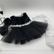 Load image into Gallery viewer, Doll Clothes Ballerina Black &amp; White Tutu Dress and shoes fits most 18&quot; Dolls
