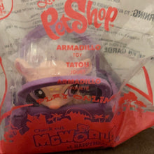 Load image into Gallery viewer, McDonald&#39;s 2010 Littlest Pet Shop LPS Armadillo Toy #6 Purple Basket
