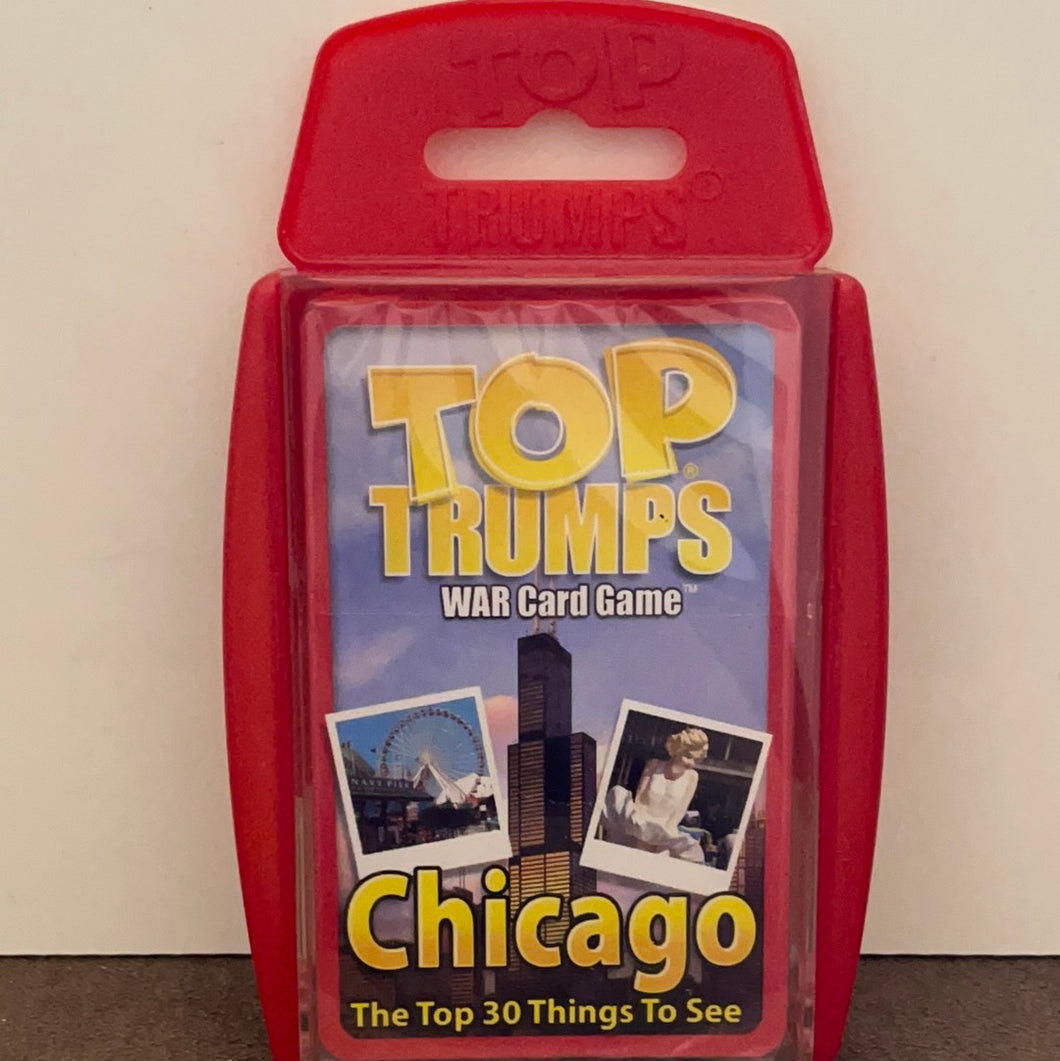 Top Trumps Playing Cards Chicago '30 Things To See And Do' Strategy Card Game