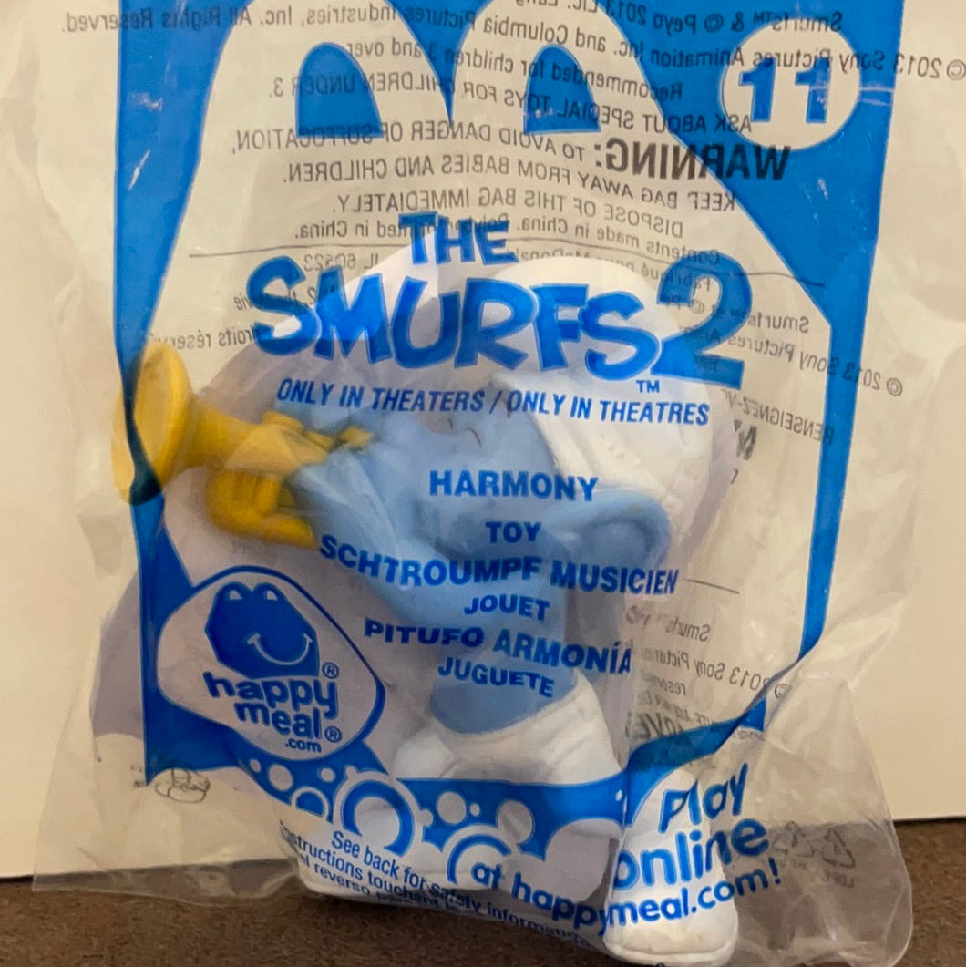 McDonald's 2013 The Smurfs 2 Harmony Smurf Toy #11