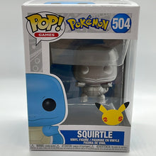 Load image into Gallery viewer, Funko Pop! Games Pokémon Squirtle (Metallic) Vinyl #504 Figure

