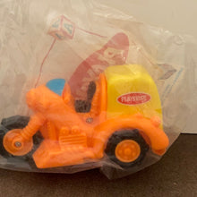 Load image into Gallery viewer, Wendy&#39;s 2000 Kids Meal Playskool Orange Toddler Motorcycle Truck Toy
