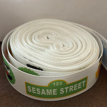 Load image into Gallery viewer, Sesame FaceCartoon Inspired 7/8&quot; Ribbon 3 yards
