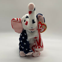 Load image into Gallery viewer, Ty Beanie Babies Righty Elephant 2000 (Retired) Stars &amp; Stripes USA
