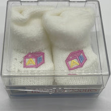 Load image into Gallery viewer, Goldbug White Newborn  Infant Baby Socks Booties  #28505
