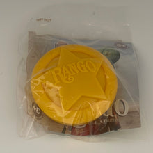 Load image into Gallery viewer, Burger King 2011 - Rango Yellow Badge Toy
