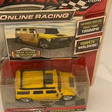 Load image into Gallery viewer, Tracksters 2005 Die Cast 1:64 Premier Ltd Ed Yellow Hummer H2 On-line Racing
