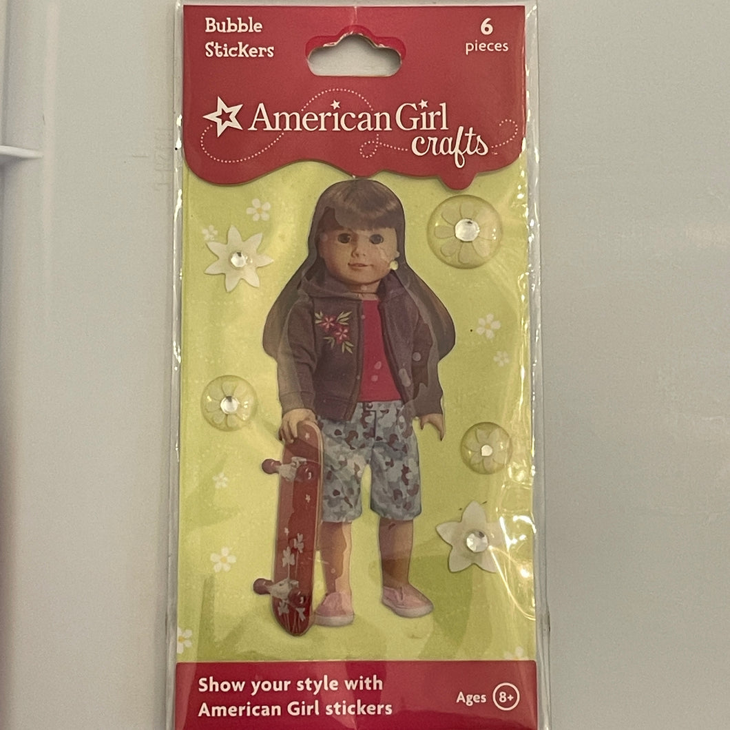 American Girl Crafts Bubble Stickers Skateboard
