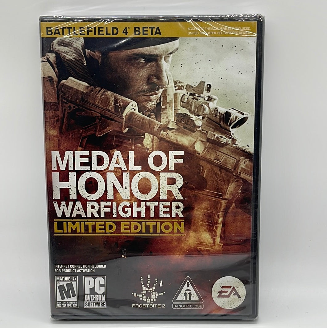 2012 Medal Of Honor: Warfighter Game Pc Windows Vista Windows 7 Ltd Edition SEALED