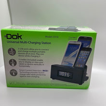 Load image into Gallery viewer, Dok 3-Port Smartphone Charger With Speaker &amp; Alarm Clock
