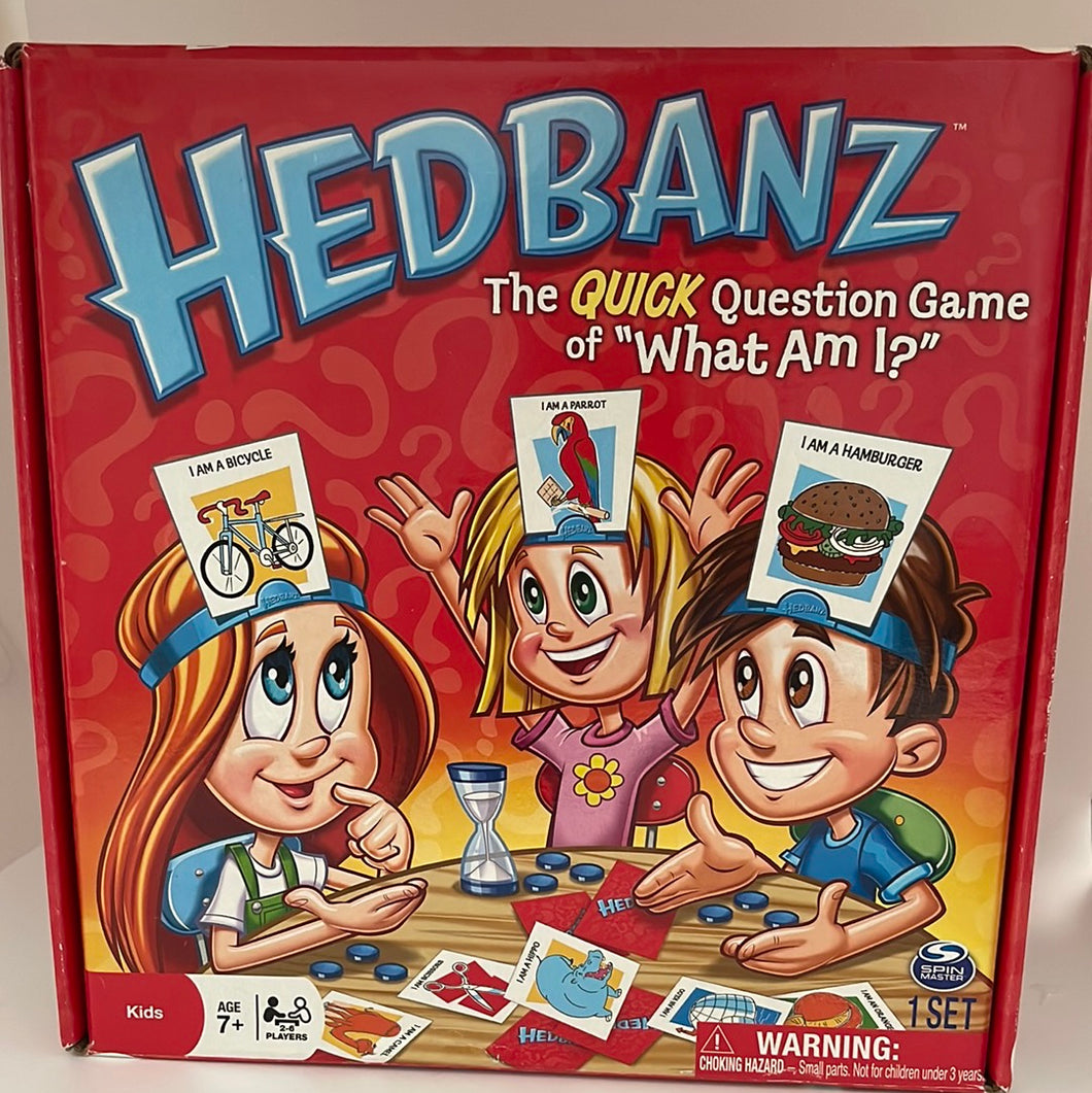 Hedbanz Board Card Game Headbands What Am I? (Pre-Owned)
