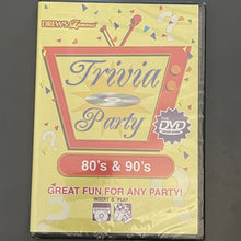 Load image into Gallery viewer, Drew&#39;s Famous Trivia Party 80&#39;s &amp; 90&#39;s DVD Trivia Game
