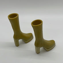 Load image into Gallery viewer, Bratz Doll High Top Tan Olive Boots With Wedge Heel (Pre-owned)
