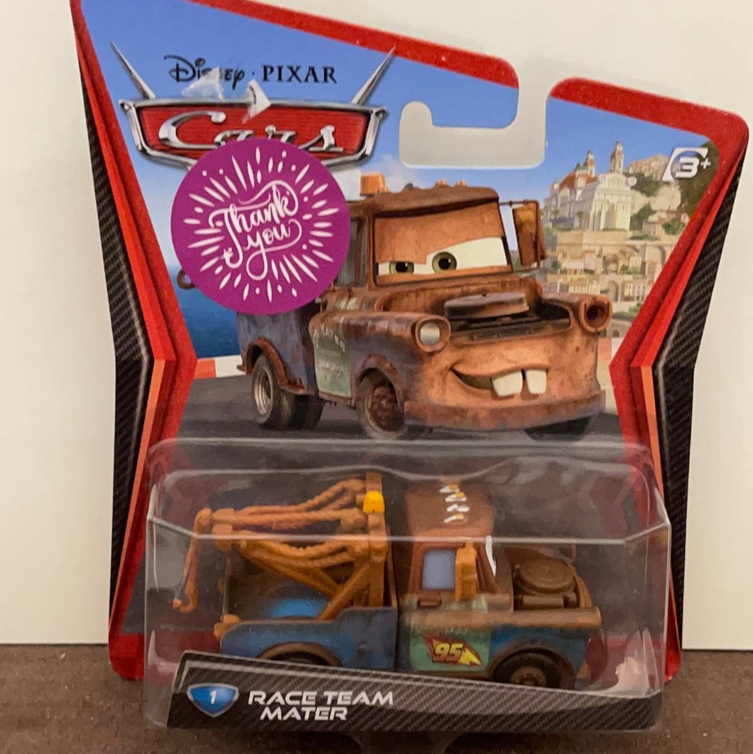 Pixar Cars 2 Movie - Race Team Mater Tow Truck Toy