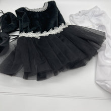 Load image into Gallery viewer, Doll Clothes Ballerina Black &amp; White Tutu Dress and shoes fits most 18&quot; Dolls
