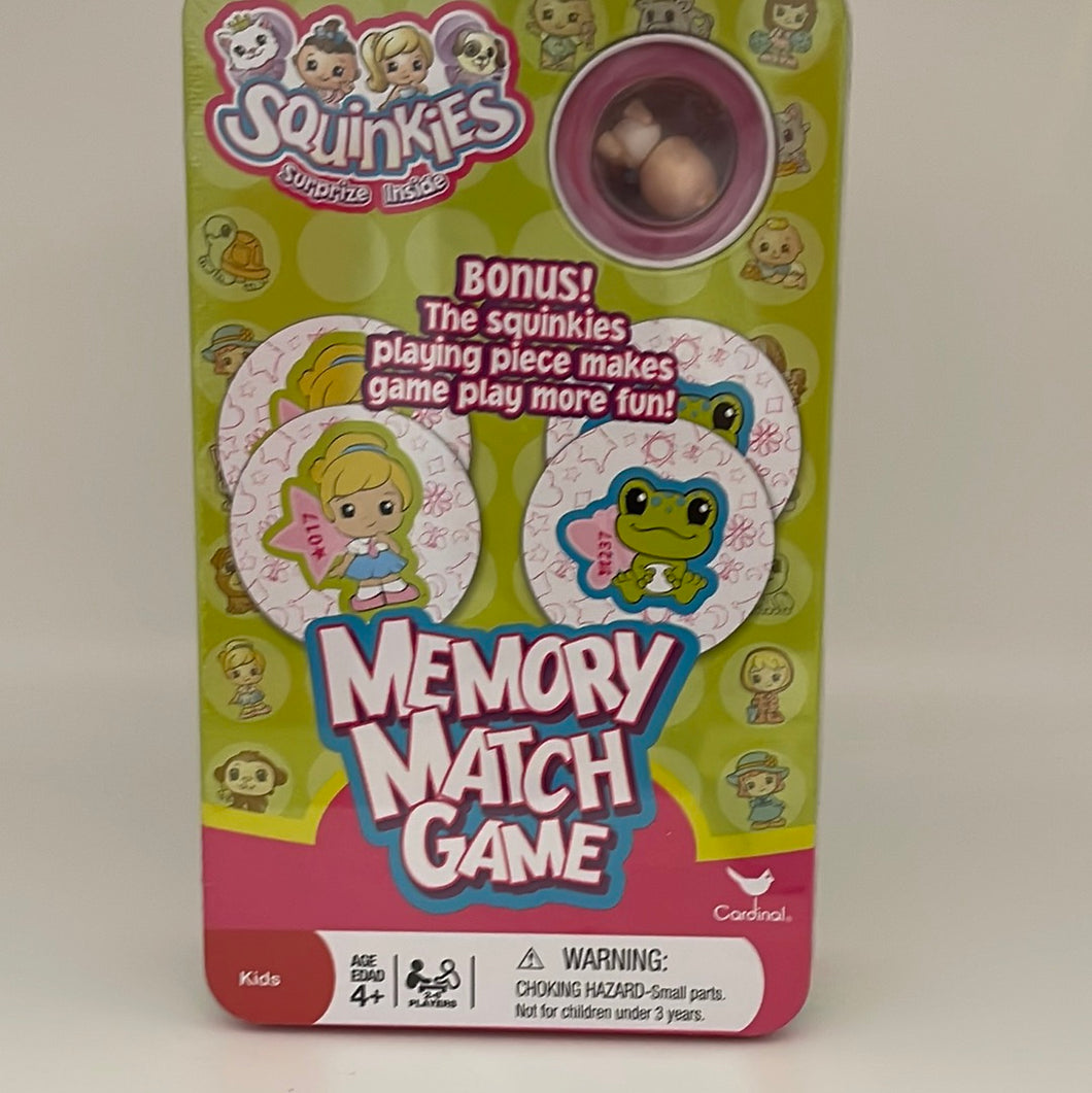 Blip Toys 2010 Squinkies Memory Match Game In Tin  Includes Bonus Playing Piece