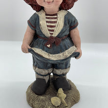 Load image into Gallery viewer, Sarah&#39;s Attic 1990 Cupcake Red Hair Girl USA Beach Shells Figurine (Pre-owned)
