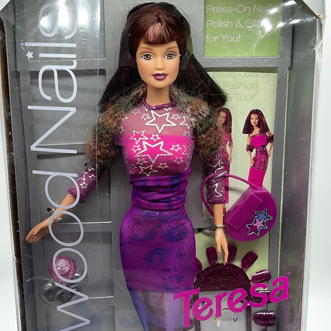 en milliard Vant til Daisy Mattel 1998 Hollywood Nails Barbie Teresa Doll Purple Dress #24244 –  Groovy61crafts